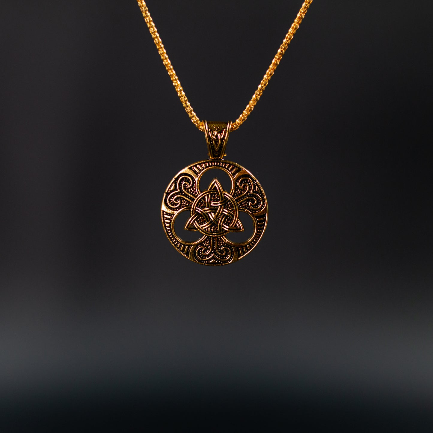 Stainless Celtic Knot Pendant Necklace