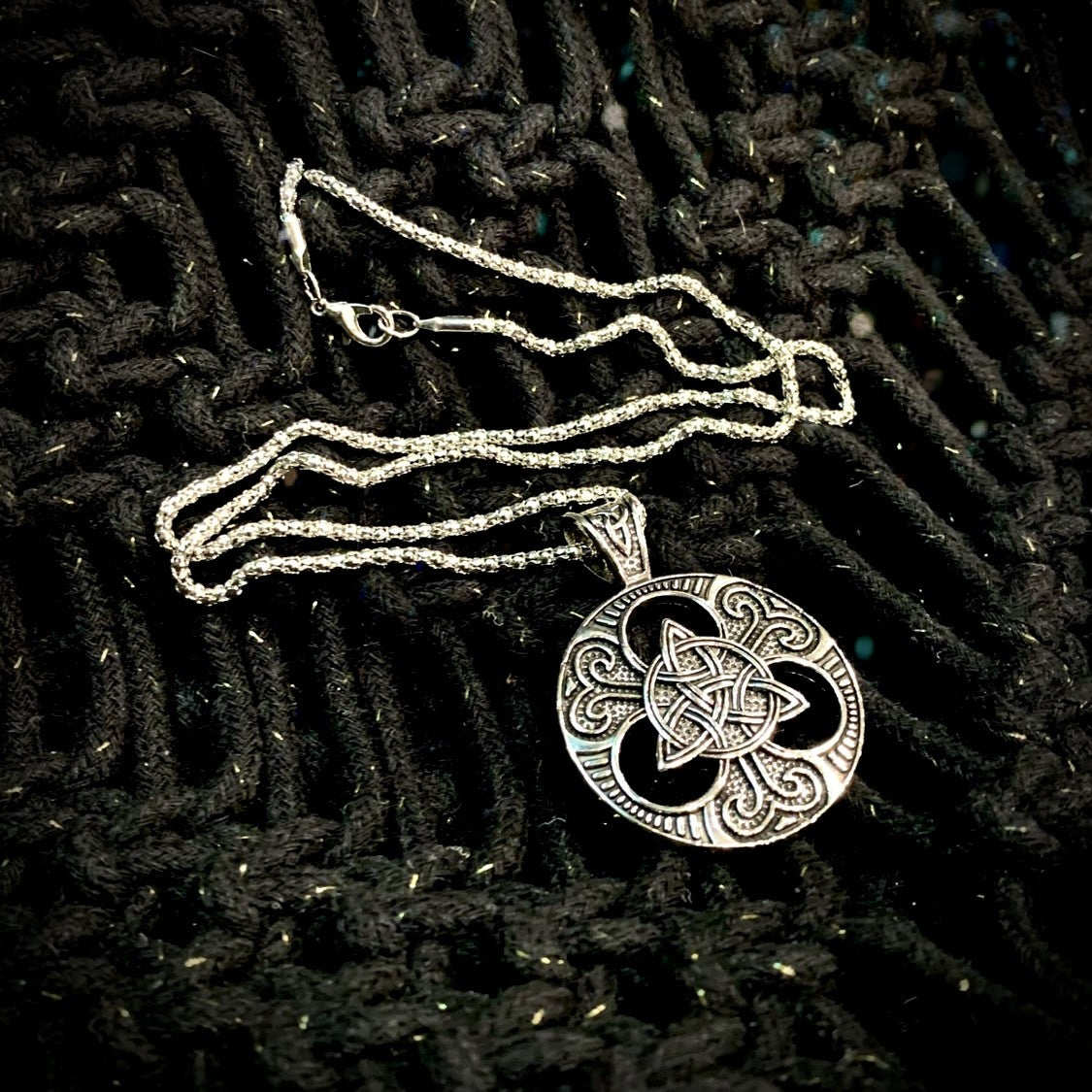 Stainless Triquetra Celtic Necklace