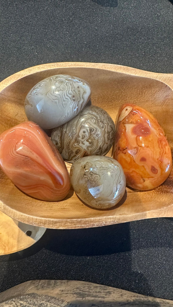 Black/Red Lace Sardonyx Tumbled