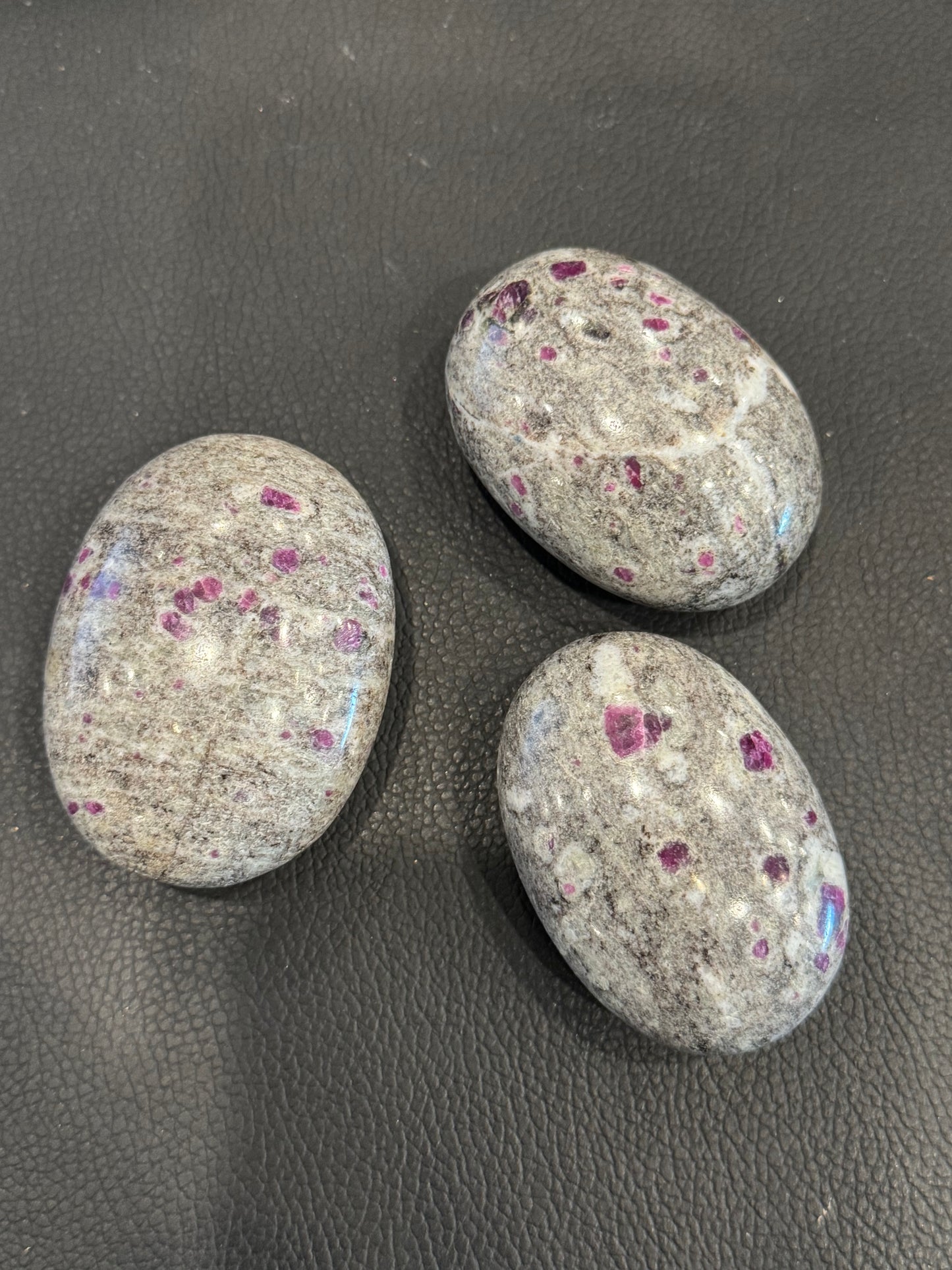 Ruby Feldspar Palm Stones