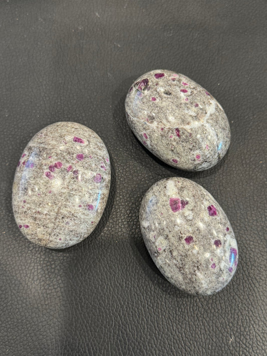 Ruby Feldspar Palm Stones