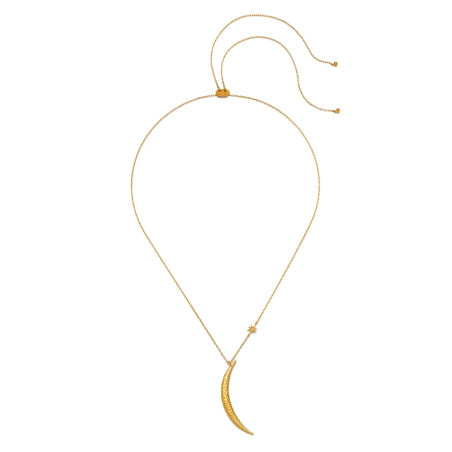 
                  
                    Satya Adjustable 30" Illuminated Path Gold Moon Necklace
                  
                