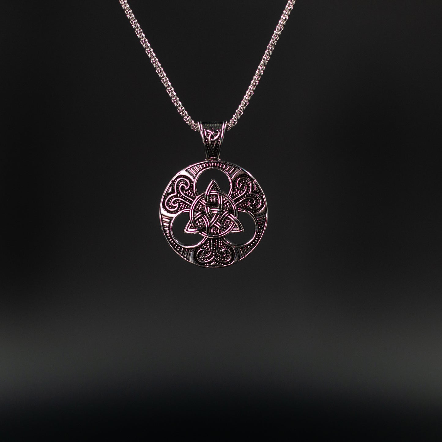 Stainless Celtic Knot Pendant Necklace