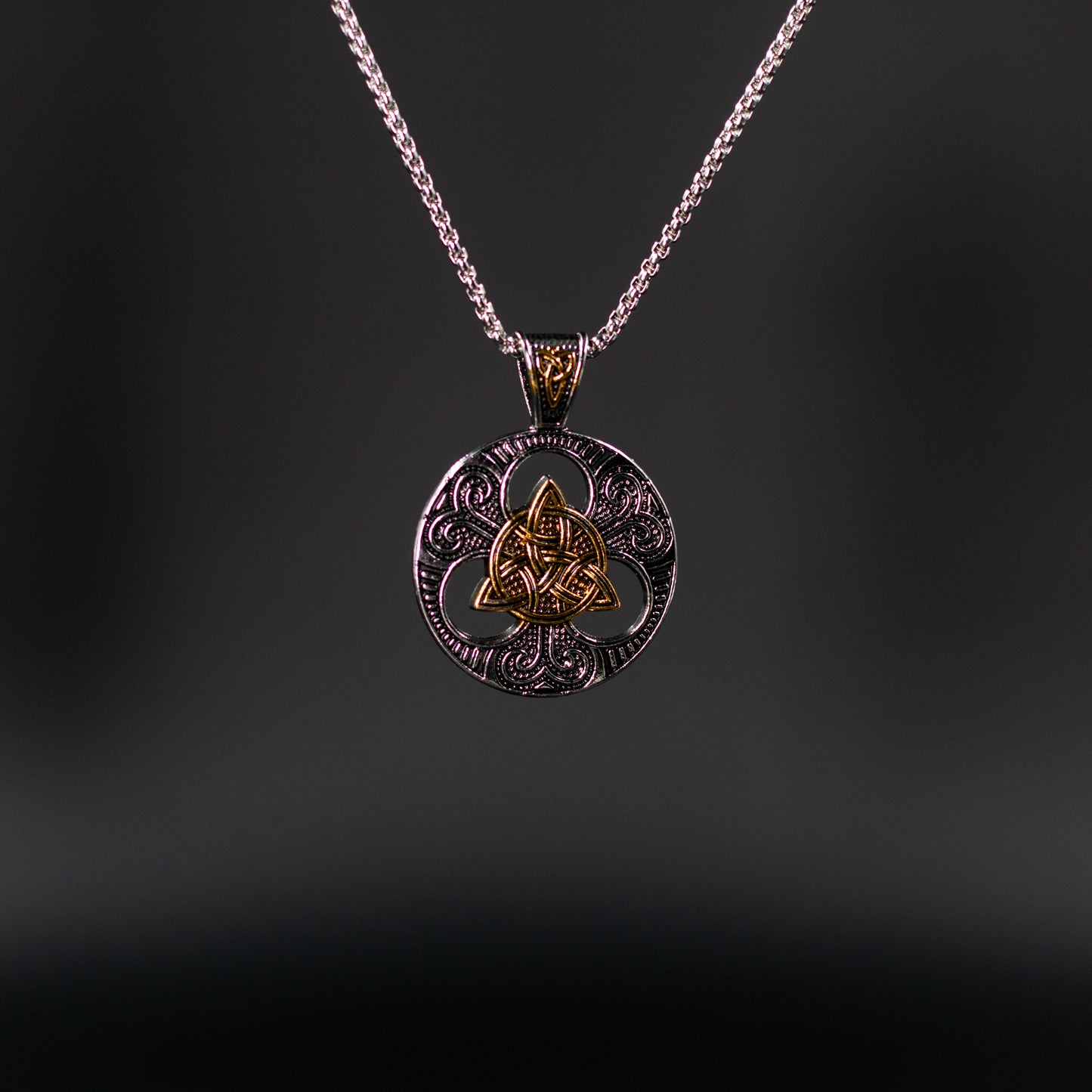 Stainless Celtic Knot Pendant Necklace
