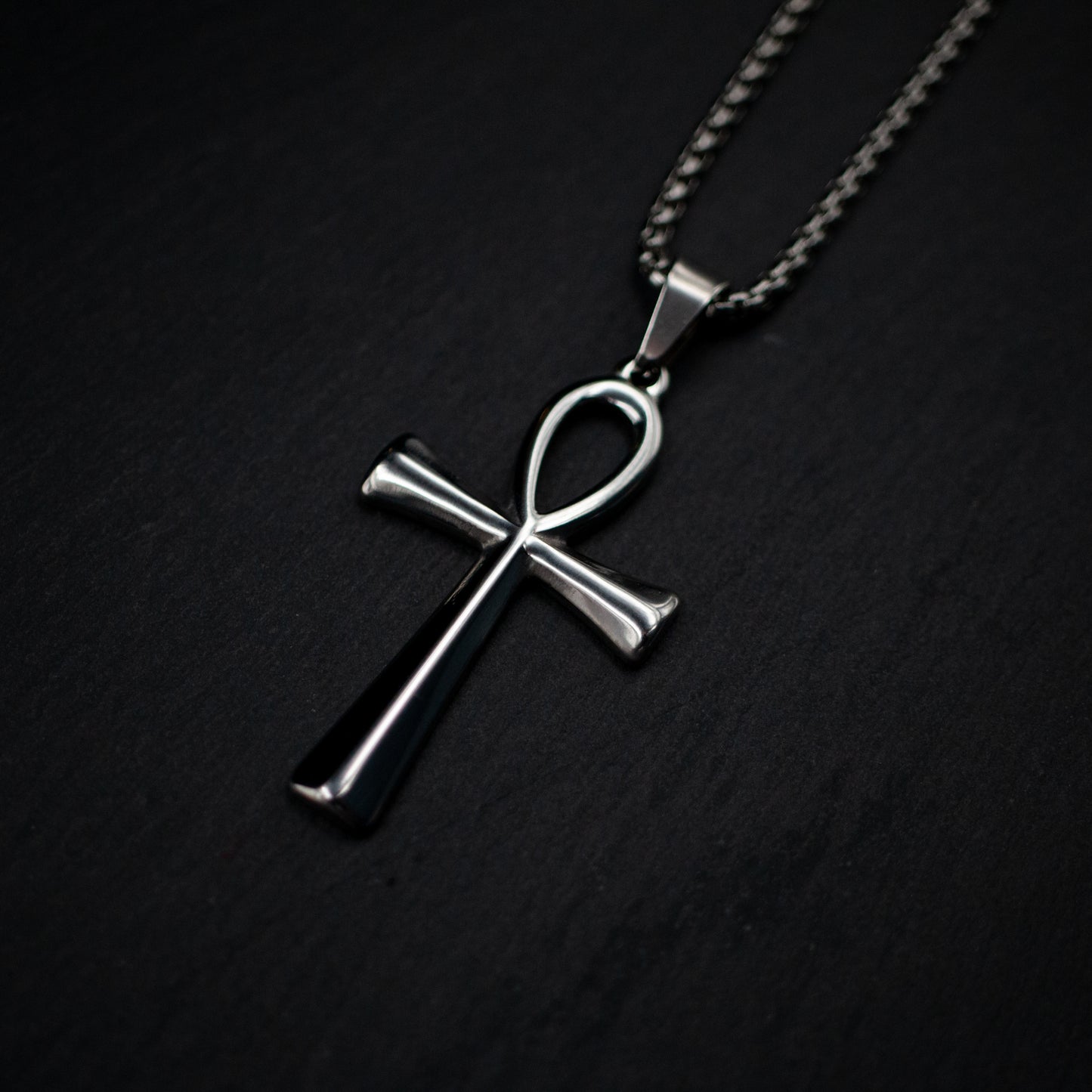 
                  
                    Stainless Small Ankh Pendant Necklace
                  
                