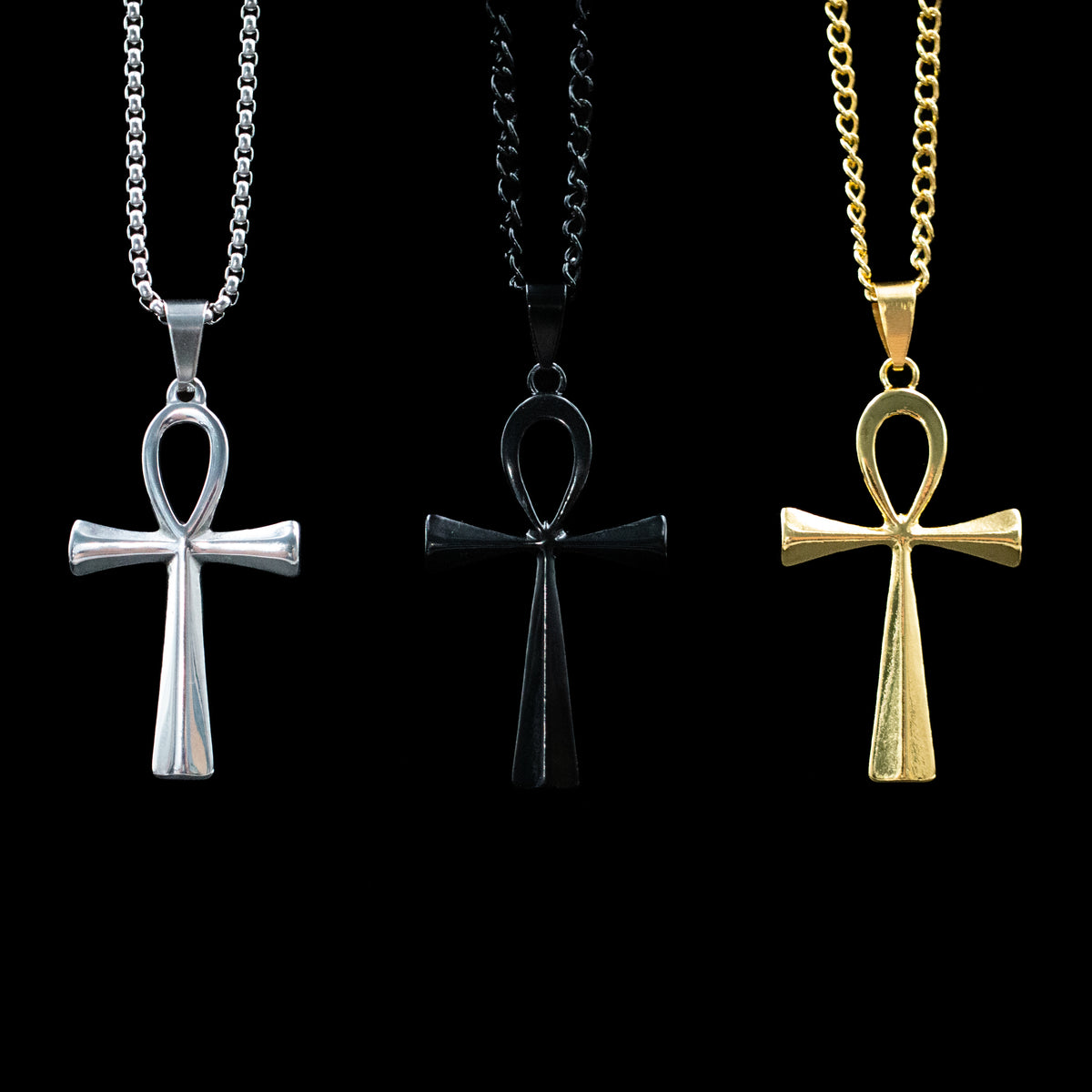 Ankh Pendant Necklace (Various Colors)