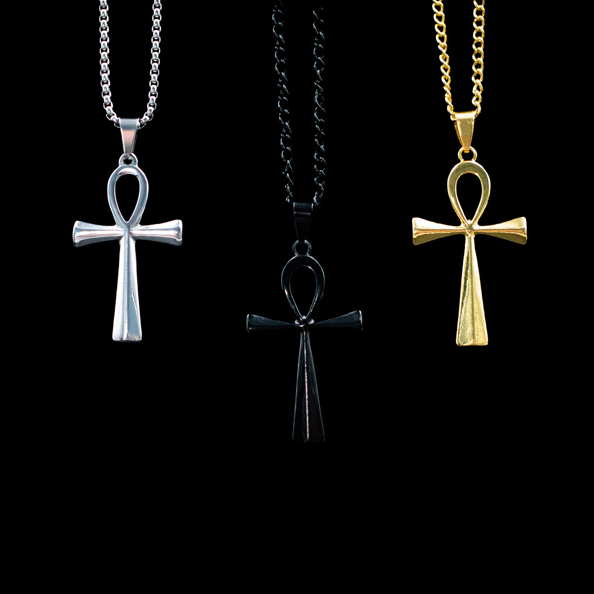 Ankh Pendant Necklace (Various Colors)