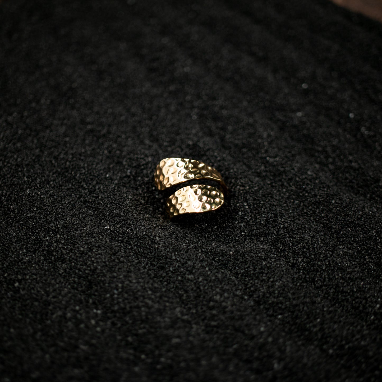 Vintage Spoon Adjustable Ring - Gold Stainless