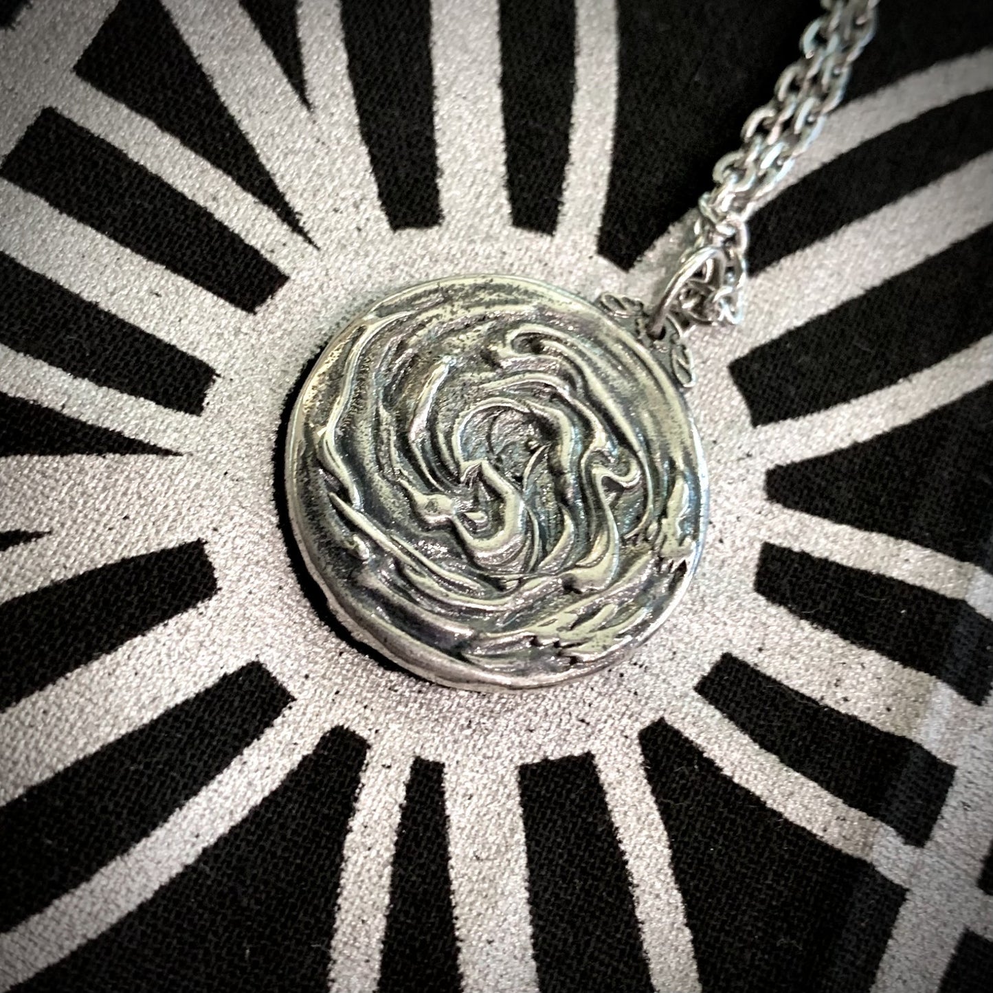 Stainless Buddah/Demon-Devil Necklace (24" chain)