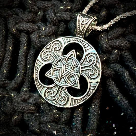 Stainless Triquetra Celtic Necklace