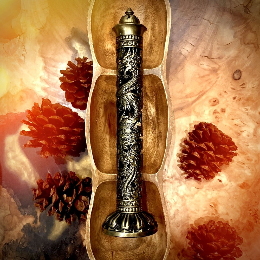 Tall Incense Burner with Removeable Base