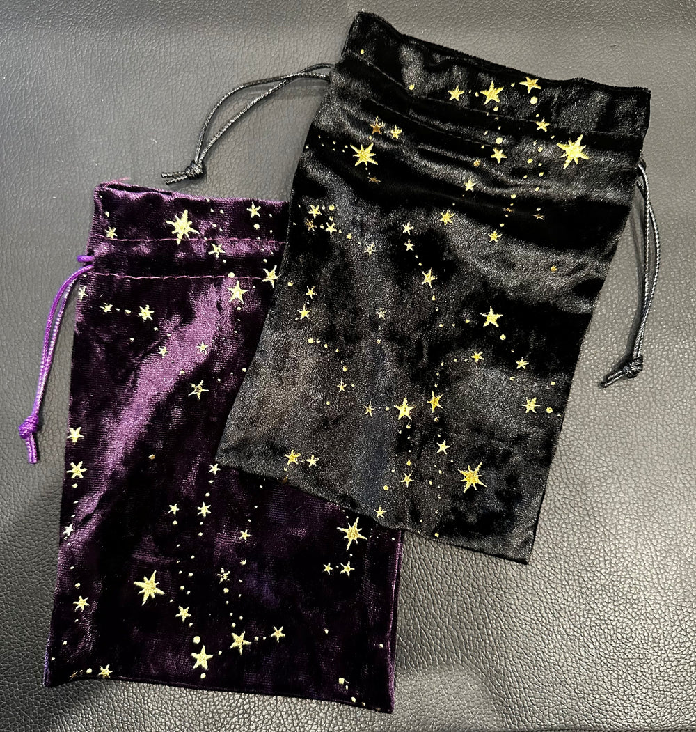 Stars Velvet Crystal & Tarot bag